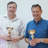 Div 2 Doubles Winners Nalgo A, Paul Hyland and Mike Courtnage