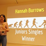 Junior Singles Winner - Hannah