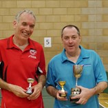 Men's Singles Runner-up  Dave Butler and Champion Paul Barry