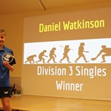 Div 3 Singles Winner - Daniel