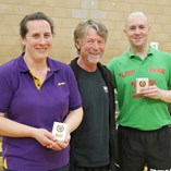 Mixed Doubles Runners-up Tina Beaney and Nathan Darby